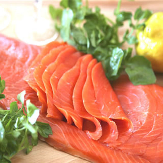 スモークサーモン 紅鮭 【半身スキンレス(スライス無)】650g